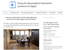 Tablet Screenshot of neurologie-leutkirch.de